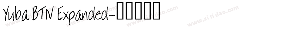 Yuba BTN Expanded字体转换